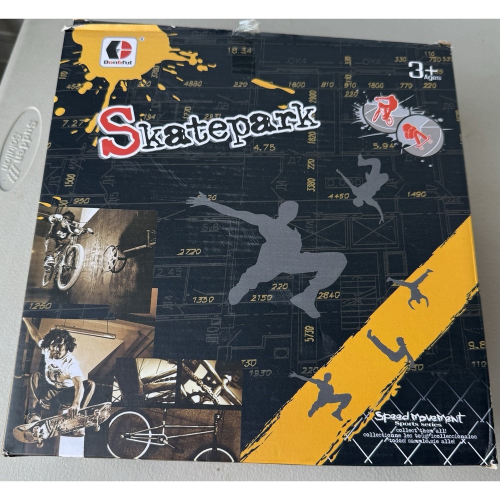 Donbful Skatepark Mini Finger Skateboards Park Ramp Kit 6 In 1 Ultimate Park